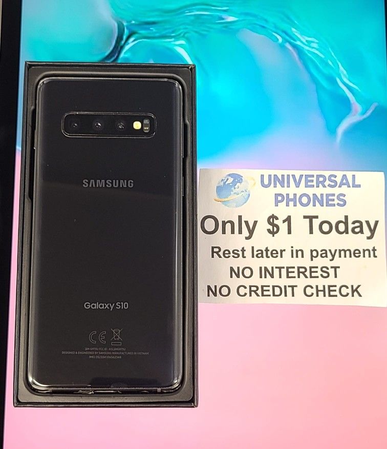 NEW INBOX SAMSUNG GALAXY S10 128GB UNLOCKED. DRONE LOWEST WHOLESALE PRICES WITH OPTION TO PAY IN PAYMENTS WITH NO CREDIT CHECKS