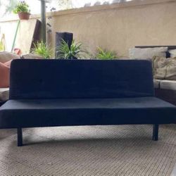Black Modern Futon Sleeper Sofa