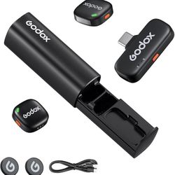 GODOX C01 KIT2 Wireless Microphone, 48kHz/24-bit Professional Lavalier Mic