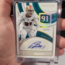 Arik Armstead /91 AUTO