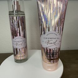 Champagne Toast Bath And Body Works Fragrance Mist And Body Cream 