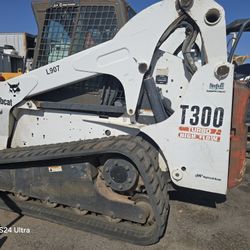 bobcat t 300 skidsteer hi flow ac cab exc cond 