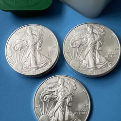 Silver Eagle 1 OZ Coins - United States - Liberty - Pack Of 20 . Eagles . Silver / gold / jewelry / eagle / pendant / necklace / money  / coin. Lowest