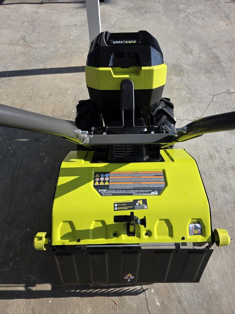 For Sale NEW RYOBI 40V HP BRUSHLESS 18" TINE TILLER KIT. 365