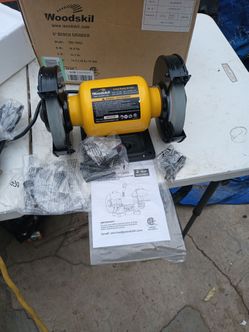 Woodskil 6" bench grinder new