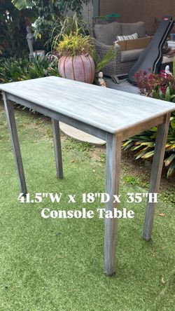 Cute gray console table