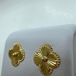 Aretes de oro 14 k