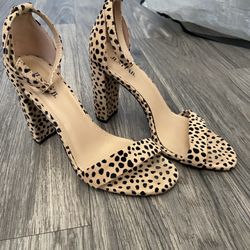 Cheetah Heeled Sandals