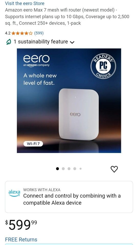 EERO Max 7 WiFi Router/Extender