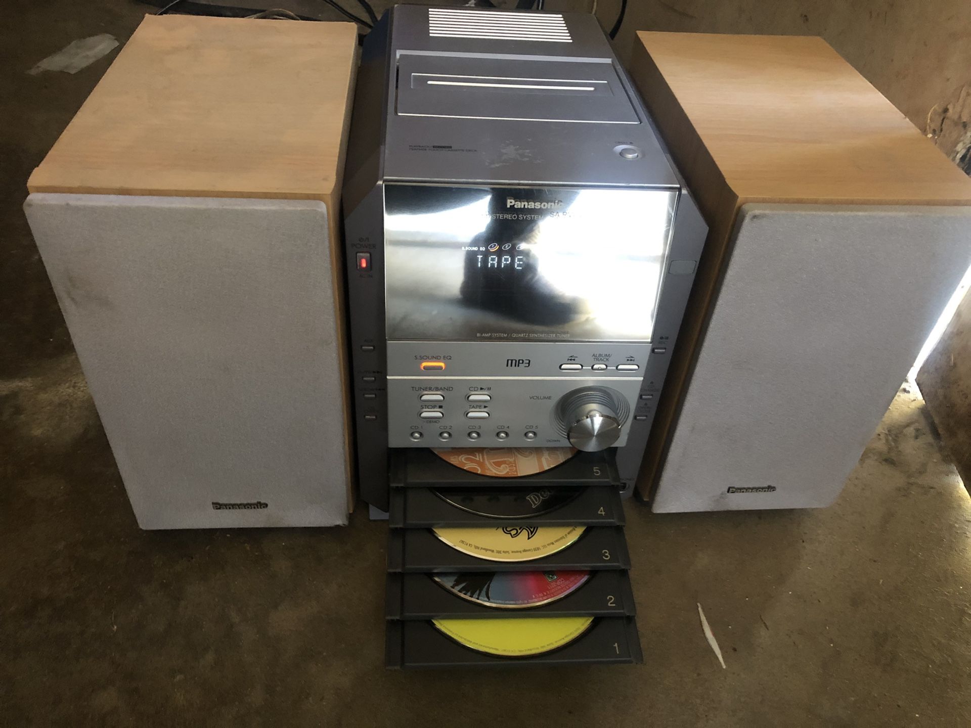 Panasonic cd stereo system mp3