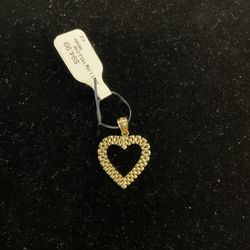 10k Rolex Style Heart Pendant 39569-1
