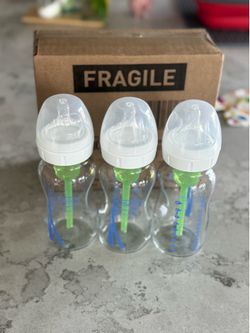 Dr. Brown glass wide neck bottles 9oz