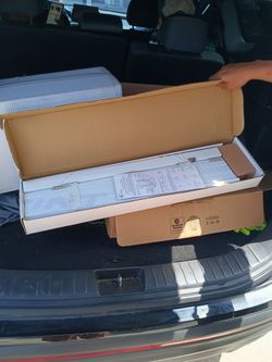3 boxes of faux wood blinds brand new