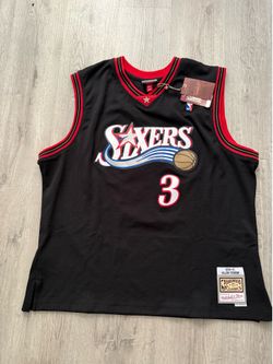 Mitchell & Ness Official Allen Iverson Philadelphia 76ers 2000-01 Black Swingman Player Jersey