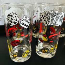 Vtg MCM Fun Bar Glasses-15 Glasses 
