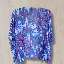 Charlotte Russe Sheer Paisley Floral Kimono cardigan women’s 