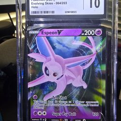 Espeon V Evil ingredients Skies GEM MINT 10