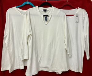 Lot LAND'S END COLDWATER CREEK WOMENS TOP SHIRT XL LONG SLEEVE SOLID WHITE ‼️ the BEST price You Can Find ‼️ See HUGE collection Here ...