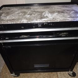 Black Metal Tool Box 