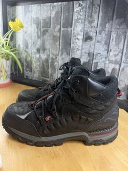 Red Wing 6677 Men's Waterproof Hiking Boots Black/Red US 11.5 EH