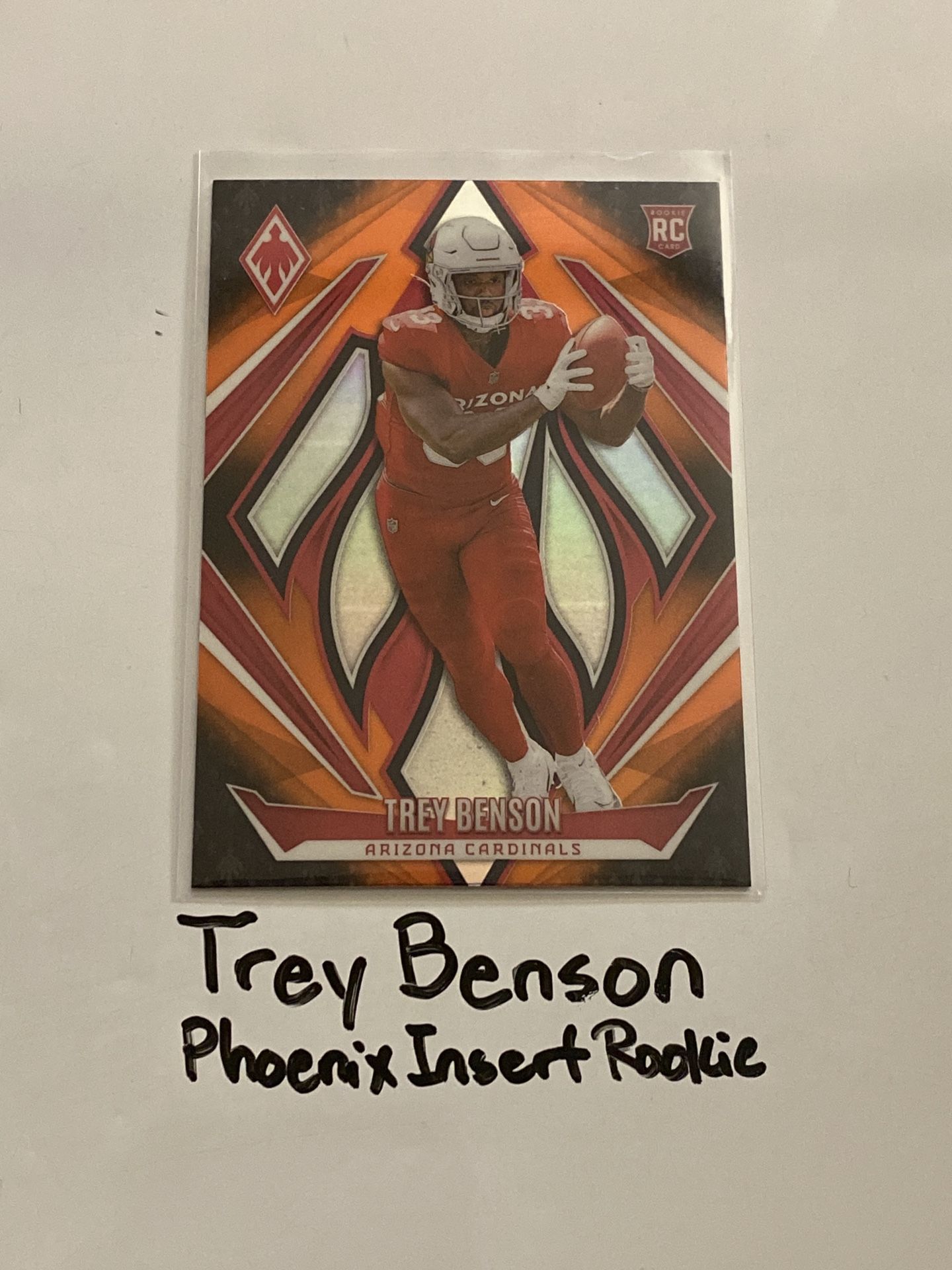 Trey Benson Arizona Cardinals RB Phoenix Short Print Insert Rookie Card.