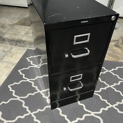 HON Black Metal Vertical File Cabinet