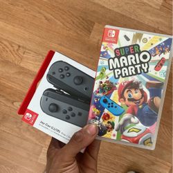 Nintendo Switch Controller + Super Mario Party 