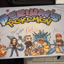 Signed Pokémon Playmat