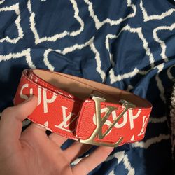 LV x Supreme Collab Belt 