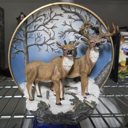 Gray Rock Collection Deer Figurine by Amy & Addy Co – Rustic Woodland Decor