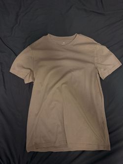 H&M Brown Regular Fit Crew Neck T-Shirt