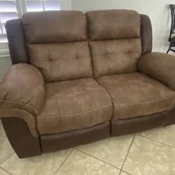 Reclining Couch & Loveseat Set