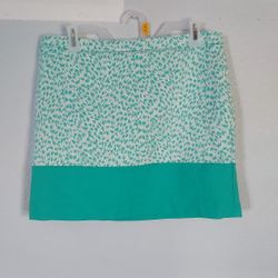 MICHAEL Michael Kors Mint Abstract Leopard Print Mini Skirt Size 8