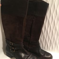 Women’s Ralph Lauren Brown Suede Leather Boots 