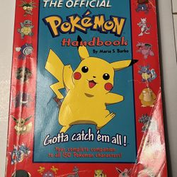 The Official Pokemon Handbook by Maria S. Barbo, Scholastic, Paperback 1999