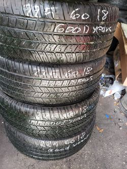 4 Used Tires 225 60 18 Good Years  Thumbnail