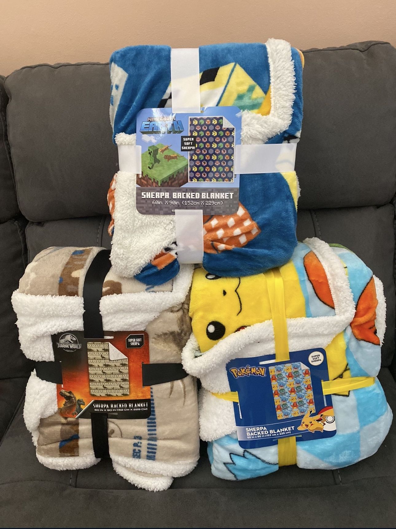 Sherpa Kids Character Cozy Blankets $10