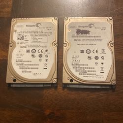 2 Seagate 160 GB Laptop HDDs