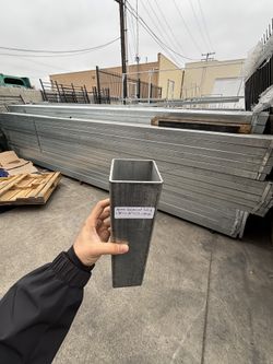 Galvanized Tubing 3-1/8'' x 3-1/8'' x 20' L 11gauge per piece