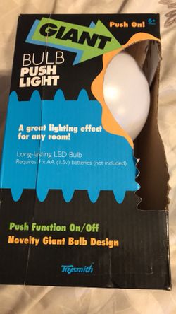 Giant light bulb light $5