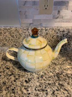 Mackenzie Childs Enamel Teapot