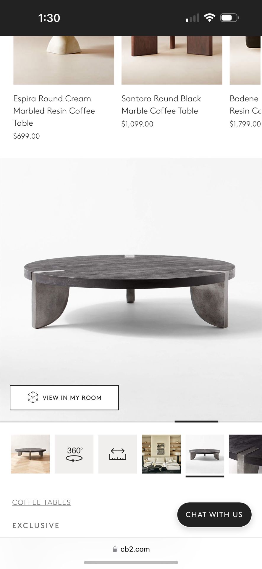 NEW CB2 Coffee table