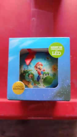 Nintendo limited edition light up ornament with LED Mario Galaxy 2 edition