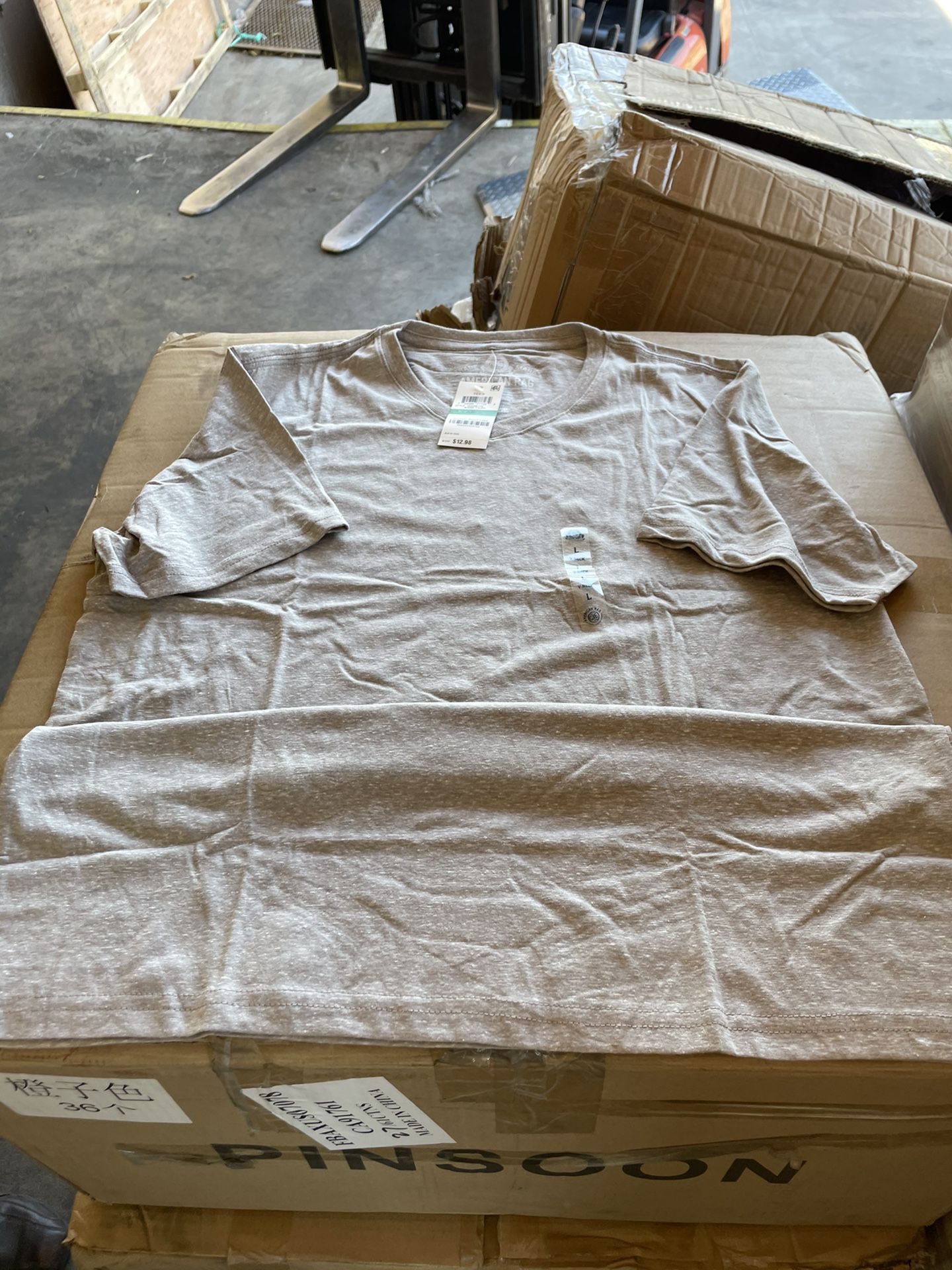 V Neck Plain T Shirt 1.25 Wholesale