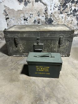 1948 Foot Locker  Ammo  Case  Korea War  