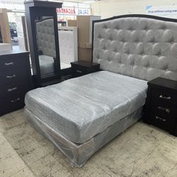 New Brown Bedroom Set (King/Queen/Full)