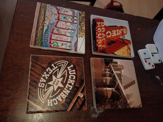 Austin tile coasters