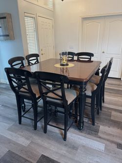Counter height table and chairs