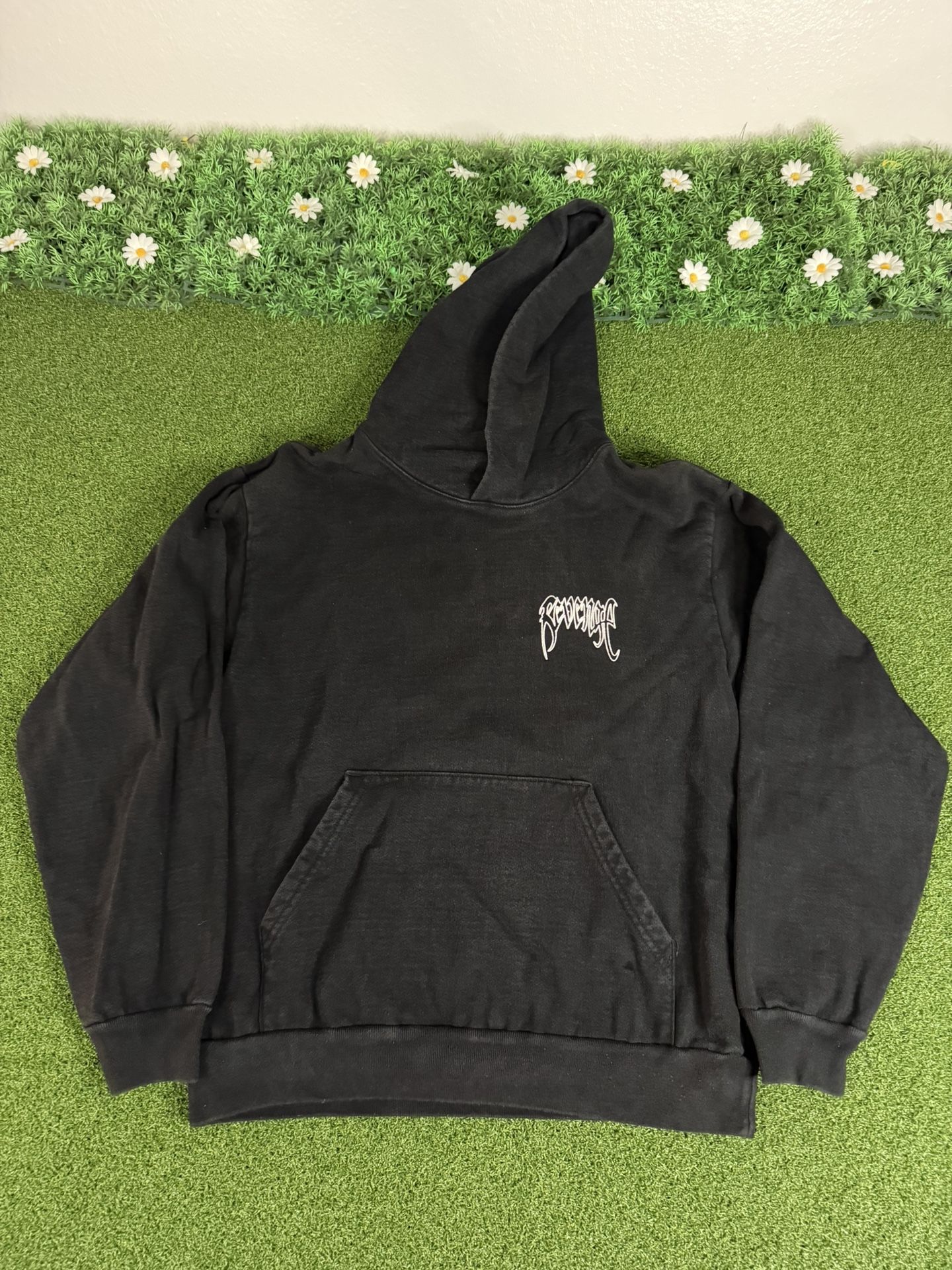 JUICE WRLD 999 x Revenge 'Script' Sketch Hoodie Black Medium Double Sided RARE