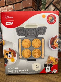 Disney Dash No-Drip Mini Waffle Maker